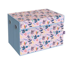 Coffre de rangement enfant Disney Stitch rembourré mousse rose 49x33xH32cm < Gifi Hot