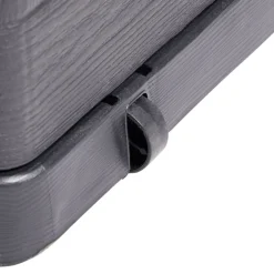 Coffre de rangement 320L plastique gris foncé 119x45xH60cm