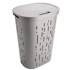 Coffre à linge 55L plastique gris 45x35xH60cm < Gifi Sale