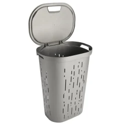 Coffre à linge 55L plastique gris 45x35xH60cm < Gifi Sale