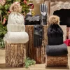Coffret bandeau et gants noirs assortis