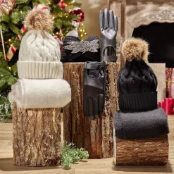Coffret bandeau et gants noirs assortis