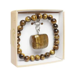 Coffret bracelet et porte-clefs pierre (4 modèles) < Gifi Discount