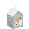 Coffret cadeau chaussettes cocooning renne Noël orange et blanc (31/34 ou 35/39)