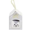 Coffret cadeau chaussettes cocooning chat Noël gris et blanc (31/34 ou 35/39)
