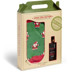 Coffret cadeau Noël homme Xmas Collection gel douche et chaussettes