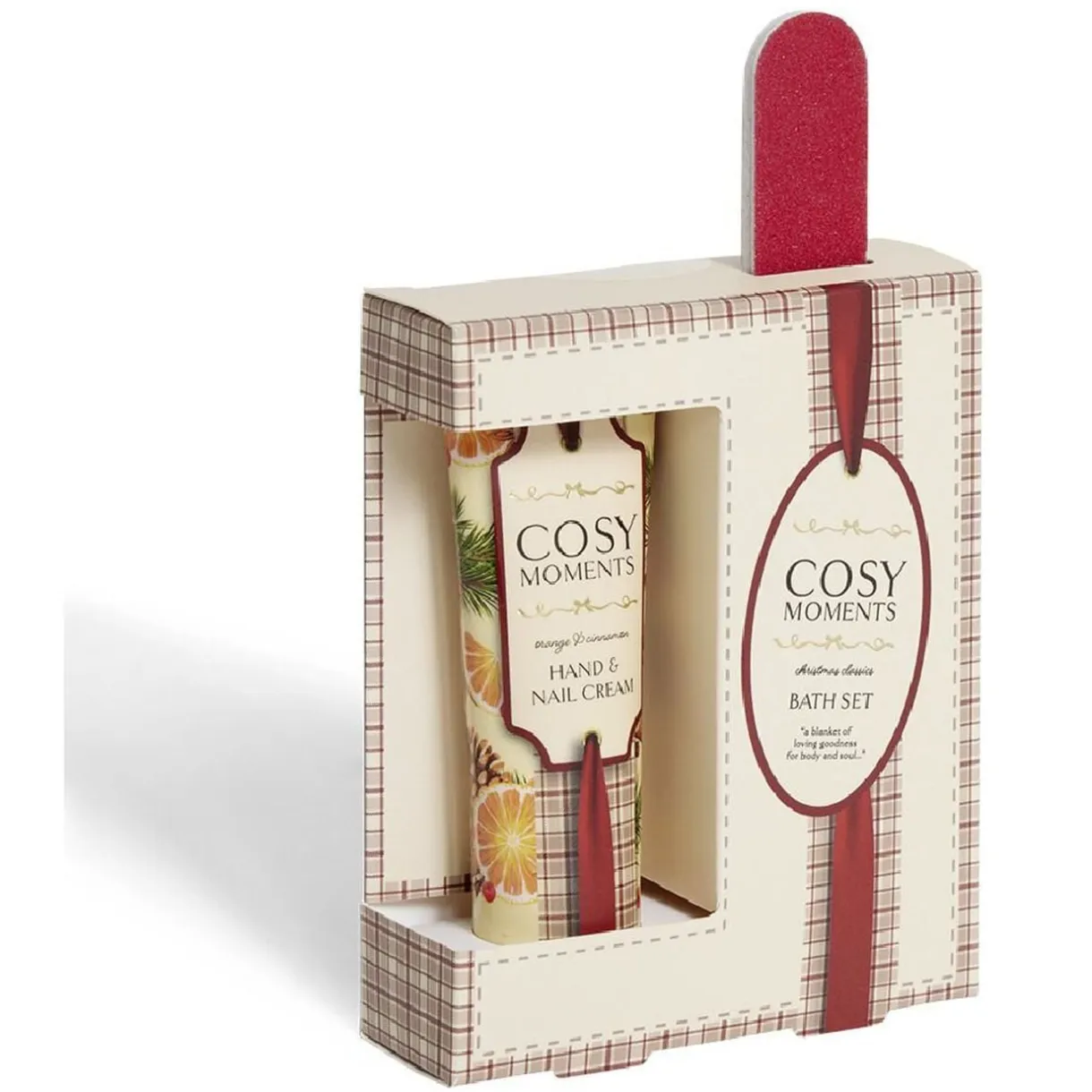 Coffret crème pour les mains orange cannelle avec lime à ongles < Gifi Discount