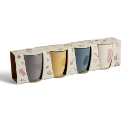 Coffret 4 mug faïence 35cl < Gifi
