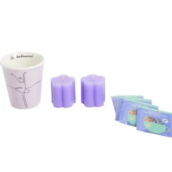Coffret mug 330ml avec 3 sachets de thé et 2 bougies (3 modèles) < Gifi Discount