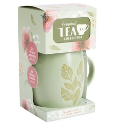 Coffret mug 330 ml avec 4 sachets de thé (3 modèles)