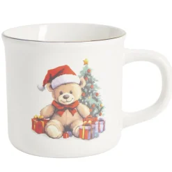 Coffret mug Noël 330ml motif mignon avec biscuits (3 modèles)