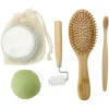 Coffret salle de bain en bambou 6 pièces < Gifi Outlet