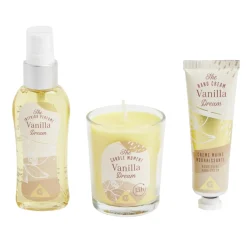 Coffret senteur avec bougie/crème mains/parfum d'intérieur < Gifi Outlet