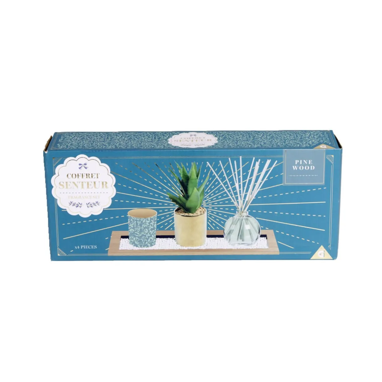 Coffret senteur bougie/plateau/diffuseur/plante artificielle < Gifi New
