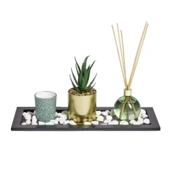 Coffret senteur bougie/plateau/diffuseur/plante artificielle < Gifi New