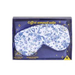 Coffret sommeil masque et taie d'oreiller en satin - 2 modèles