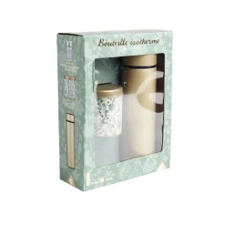 Coffret thé avec bouteille isotherme infuseur et boîte à thé < Gifi Sale