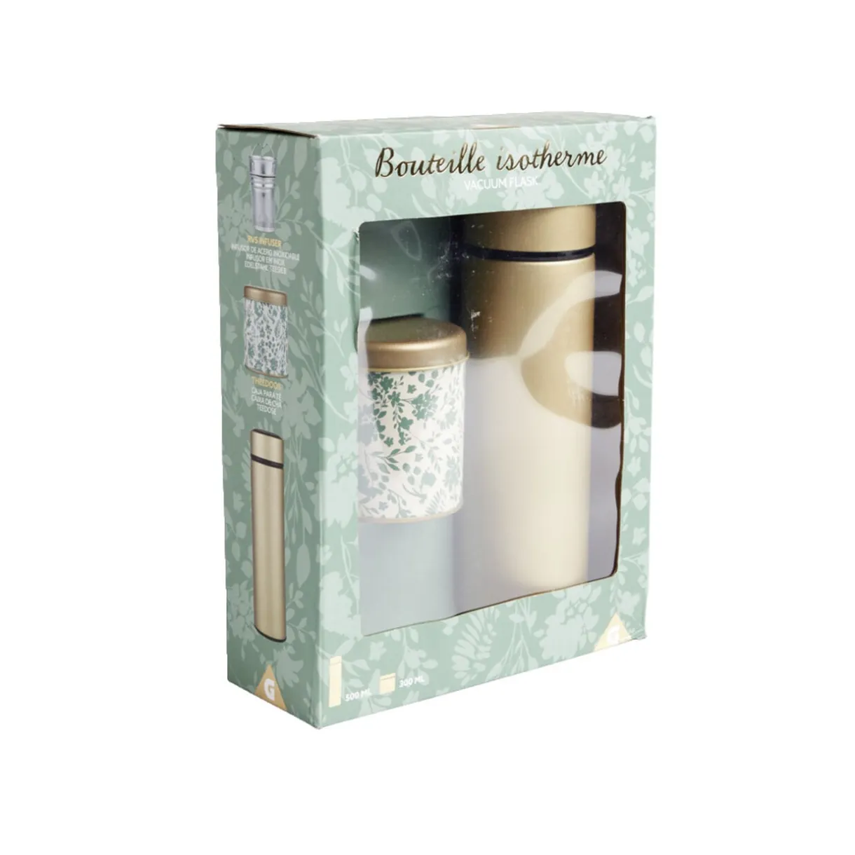 Coffret thé avec bouteille isotherme infuseur et boîte à thé < Gifi Sale