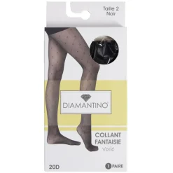 Collant noir fantaisie 20D T2/3/4 < Gifi Sale
