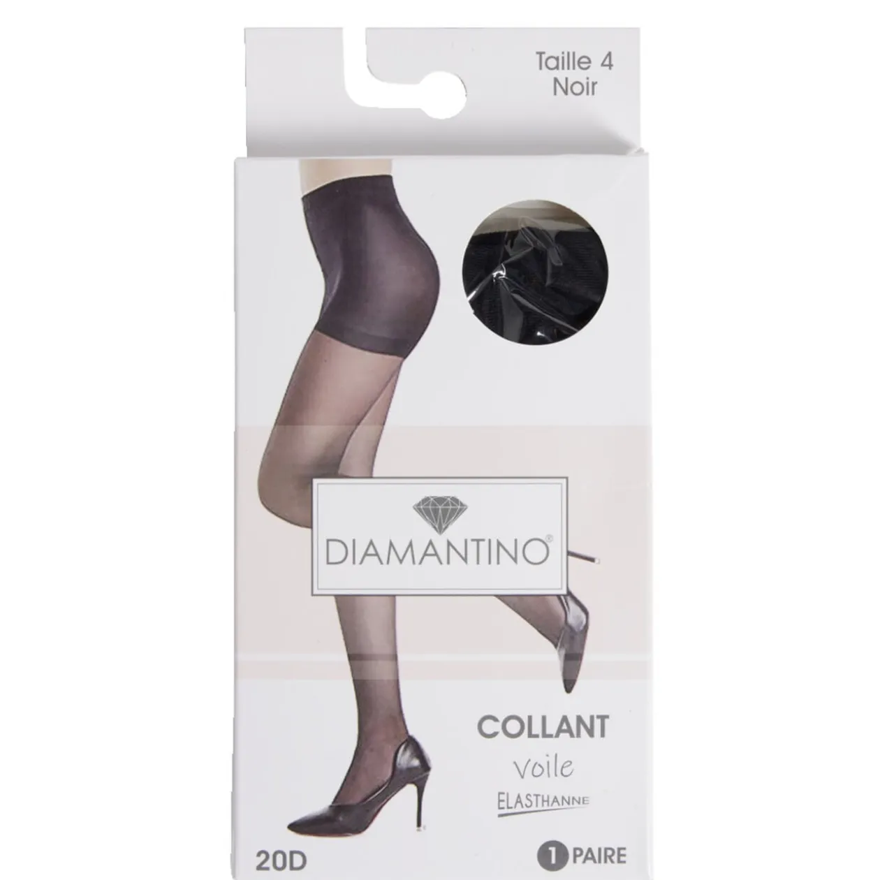Collant noir voile 20D T2/3/4
