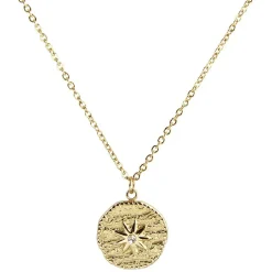 Collier acier inoxydable doré < Gifi Clearance