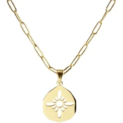 Collier acier inoxydable doré < Gifi Clearance