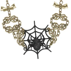 Collier araignée Halloween métal noir doré < Gifi Online