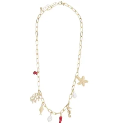 Collier avec pampilles marin métal doré L21cm < Gifi Hot