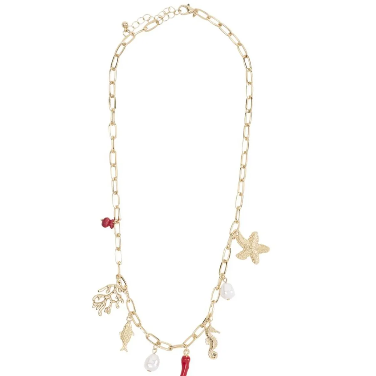 Collier avec pampilles marin métal doré L21cm < Gifi Hot