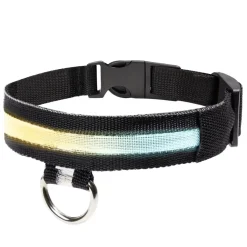 Collier LED pour chien vert L37-46cm - Taille M
