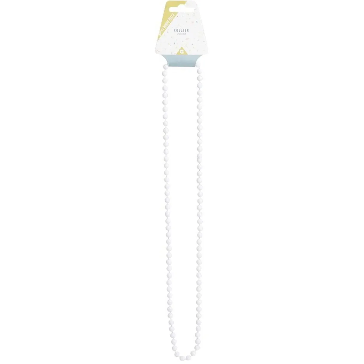 Collier perle blanc ou noir L84cm < Gifi Outlet