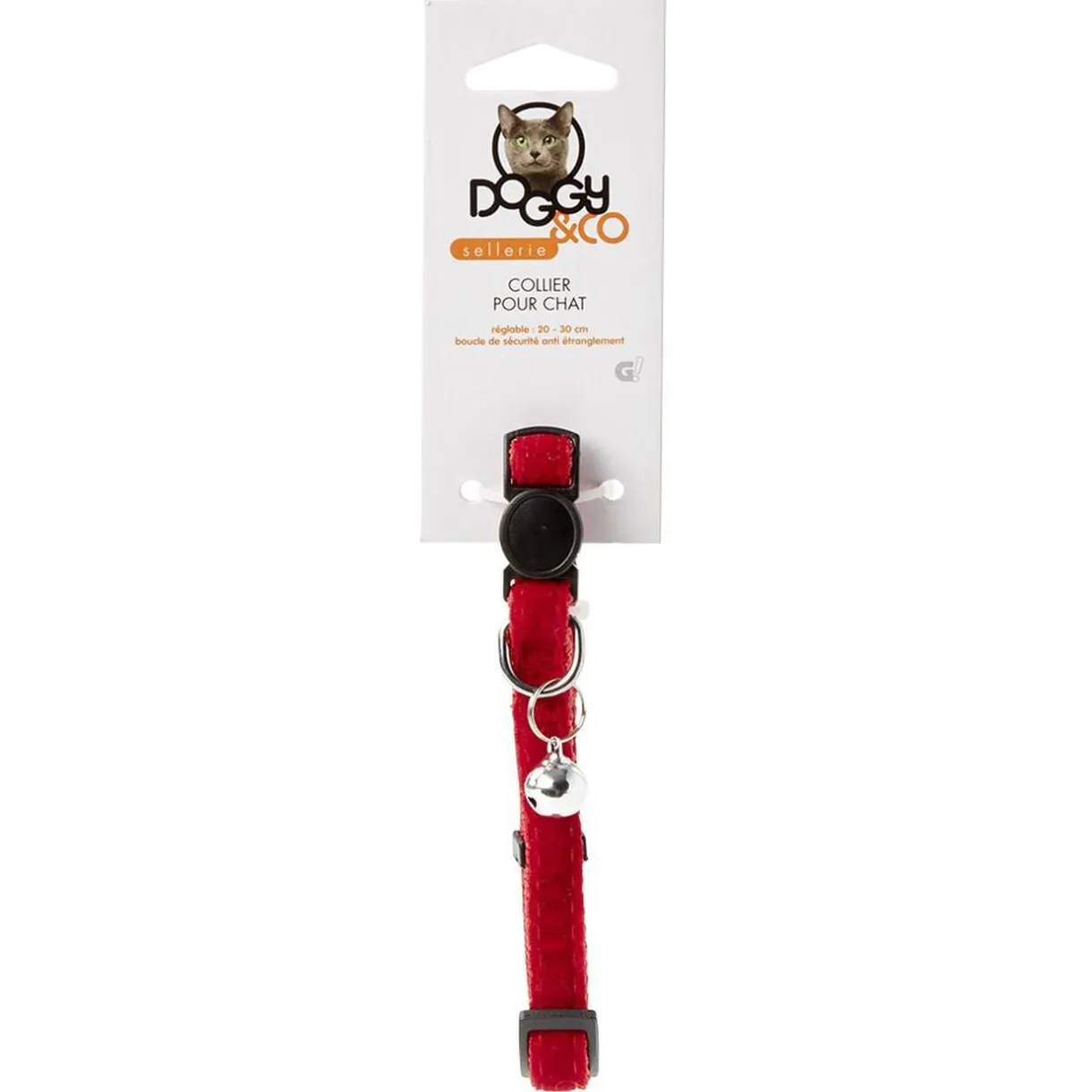 Collier réglable pour chat avec grelot < Gifi New