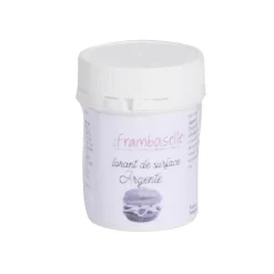 Colorant alimentaire de surface couleur argenté - pot de 5gr