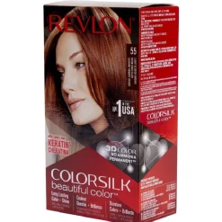 Coloration cheveux Brun roux Keratine 55 Revlon