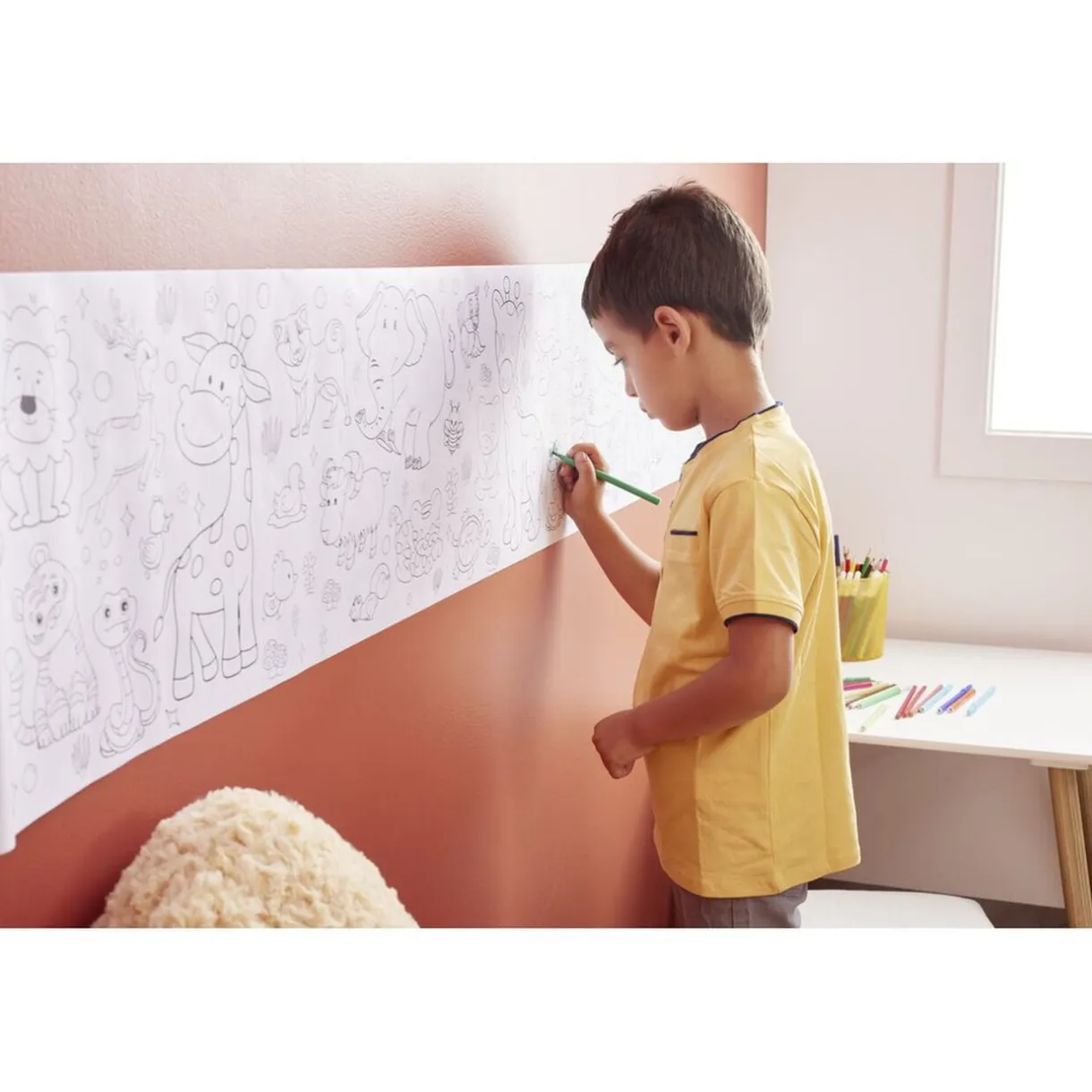 Coloriage en papier adhésif rouleau 2m < Gifi