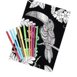 Coloriage velours avec 10 feutres < Gifi Clearance