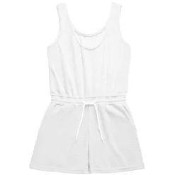 Combinaison Femme tissu éponge blanc