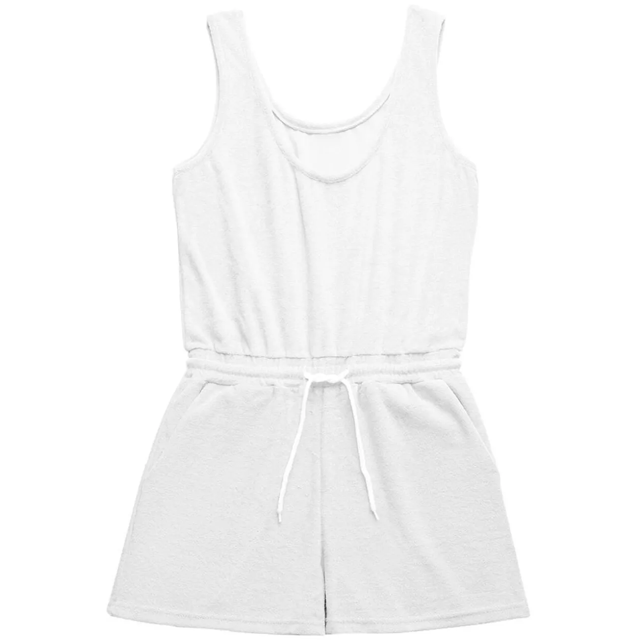 Combinaison Femme tissu éponge blanc