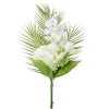 Composition florale artificielle bouquet à poser multifleurs blanches H65cm