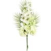 Composition florale artificielle à poser orchidées jaunes 50x20xH85cm
