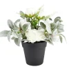 Composition florale artificielle pot pivoine/hortensia/oreille d'ours < Gifi Sale