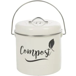 Composteur de cuisine beige noir design compost < Gifi Sale