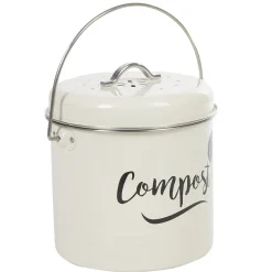 Composteur de cuisine beige noir design compost < Gifi Sale