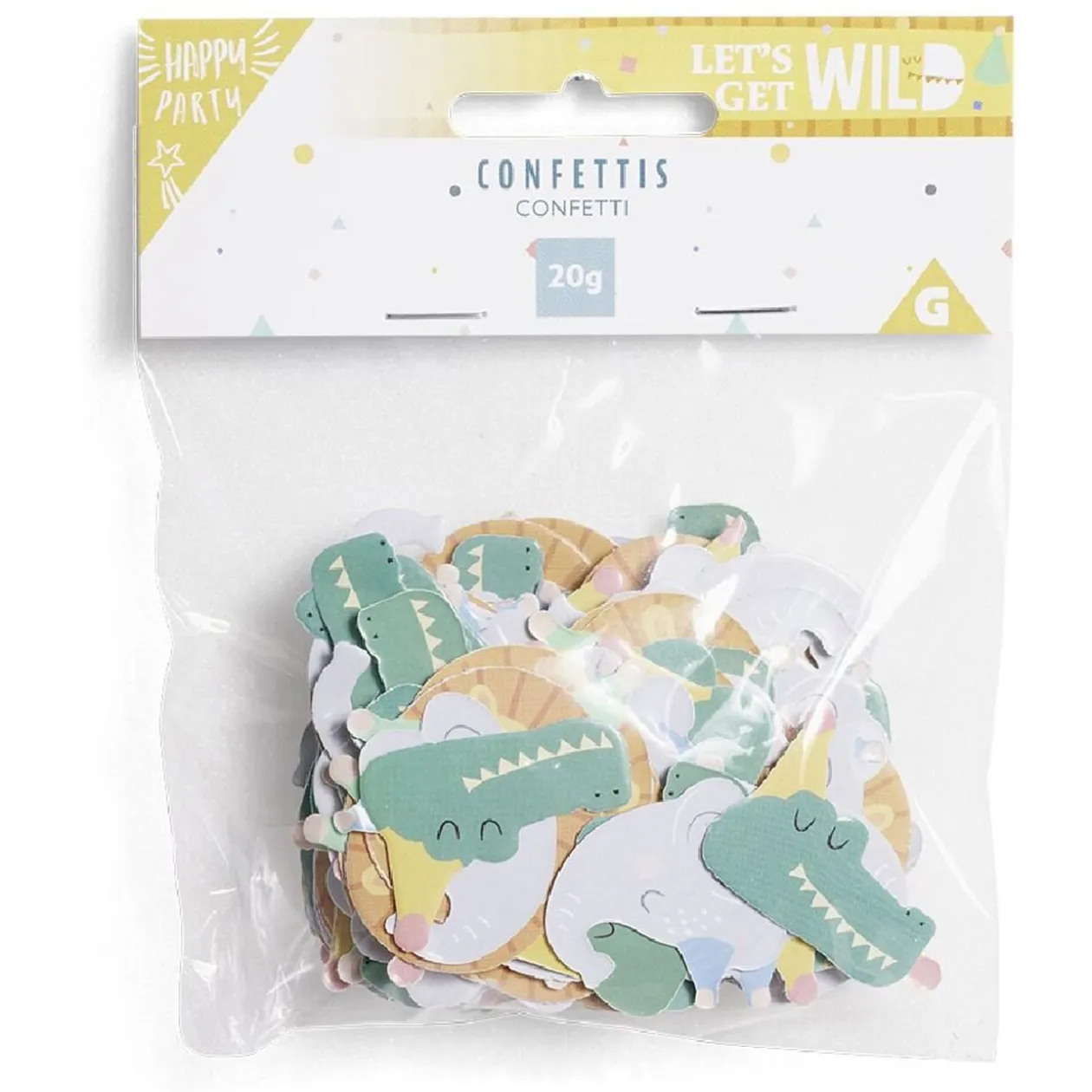 Confetti thème animaux sauvages 20g
