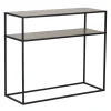 Console métal et Bois Luffi 2 niveaux 80x30xH68,5cm