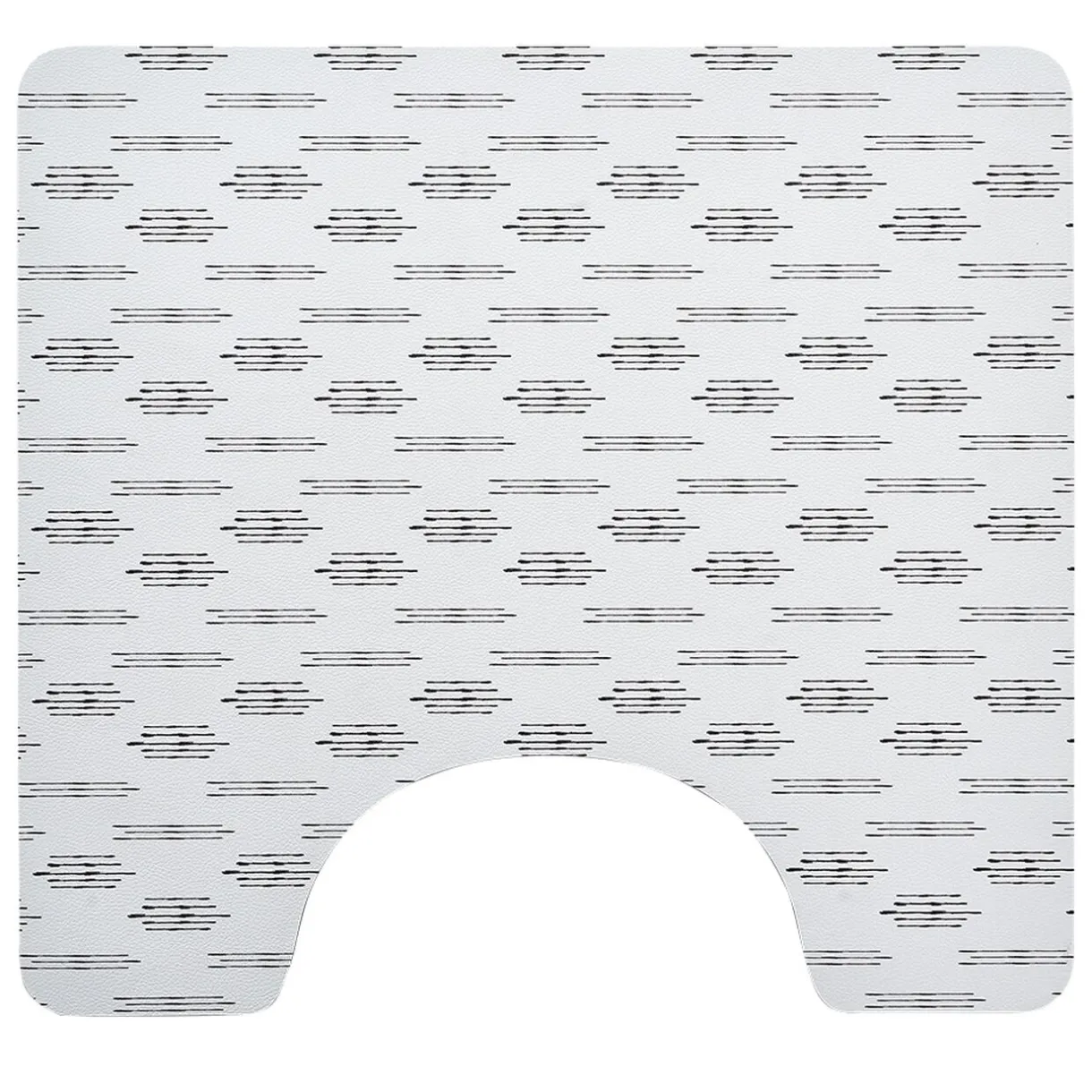 Contour WC PVC motif terrazzo noir et blanc 49,5x15cm < Gifi New