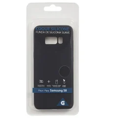 Coque en silicone Samsung S8 noir < Gifi