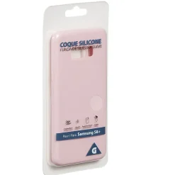 Coque en silicone Samsung S8+ rose