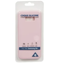 Coque en silicone Samsung S8+ rose