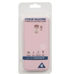 Coque en silicone Samsung S9 rose